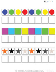 Learn Patterns with Pattern Strips With Extra Pieces- 8 Pieces - ABCDABCD Pages 5
